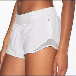 White LuluLemon Shorts
